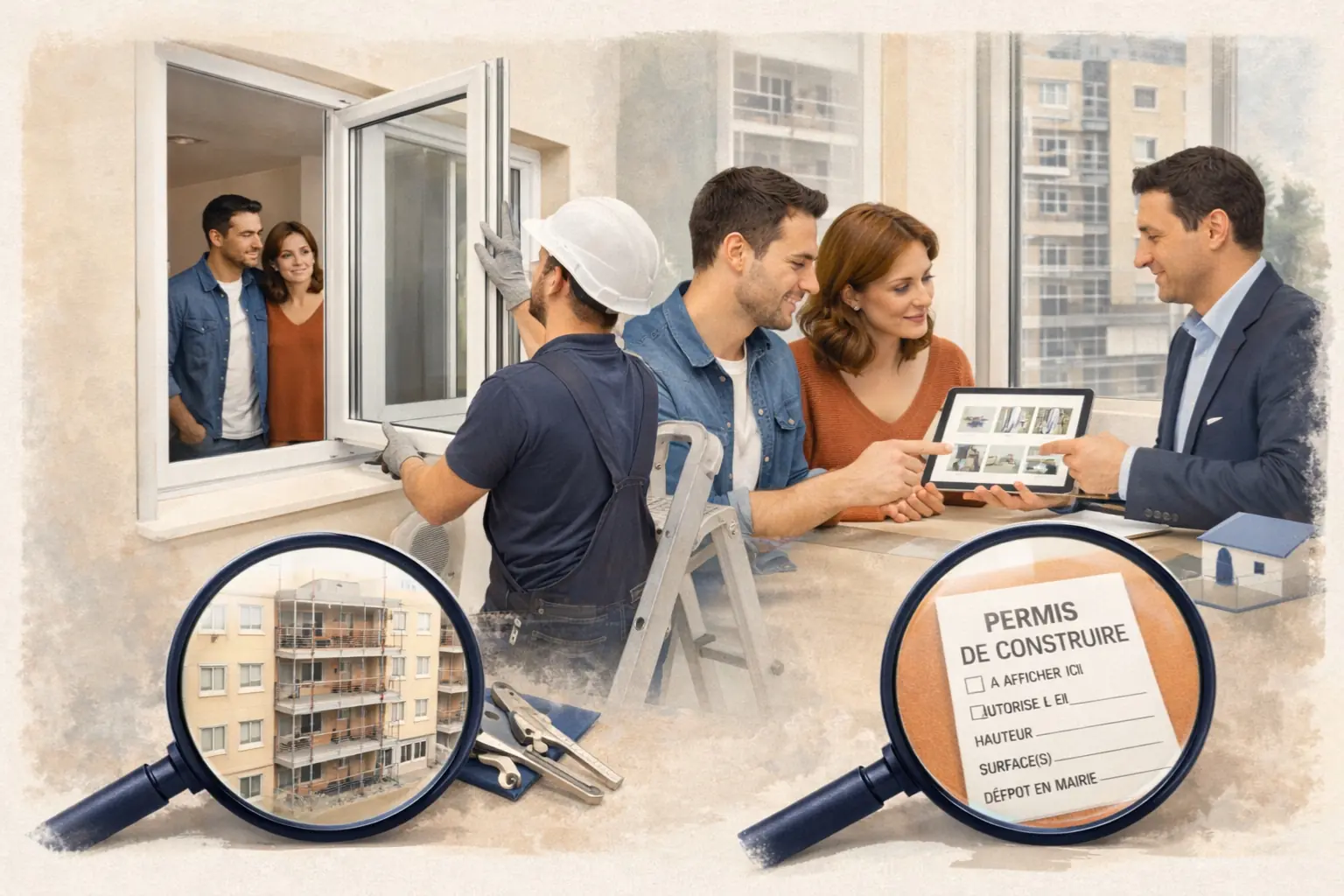 Remplacement de fenêtres avec contraintes de copropriété et validation du projet