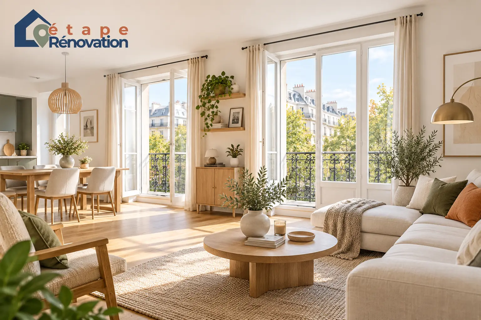Appartement compact rénové avec plusieurs pièces et aménagement optimisé
